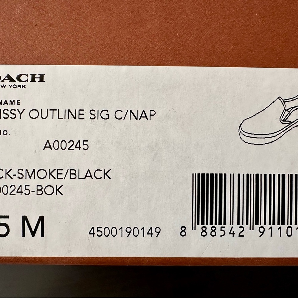Coach Women's Black Smoke Loafers